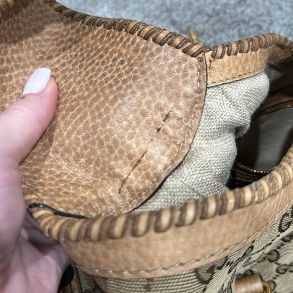 ‼️SOLD‼️Gucci canvas hobo style Jackie bag. - Picture 8 of 9